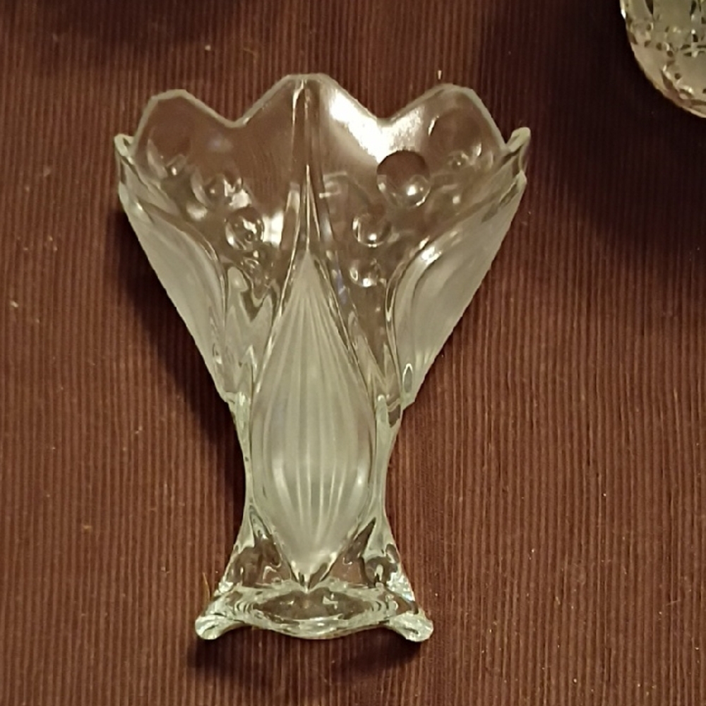 Elegant Clear Glass Vase